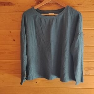Women's Teal Long Sleeve Top